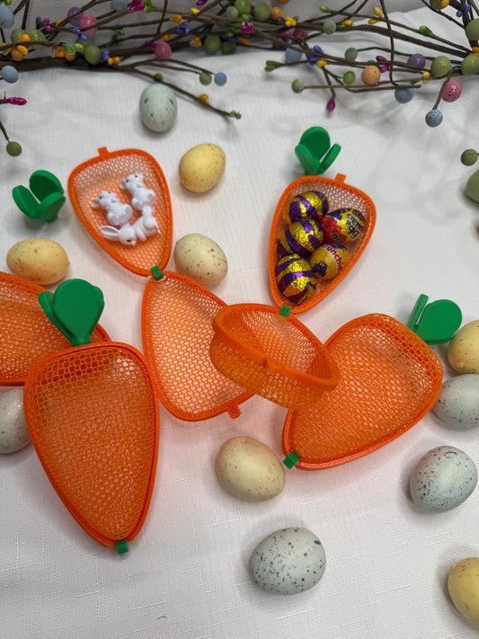 Carrot Basket with Bunnies